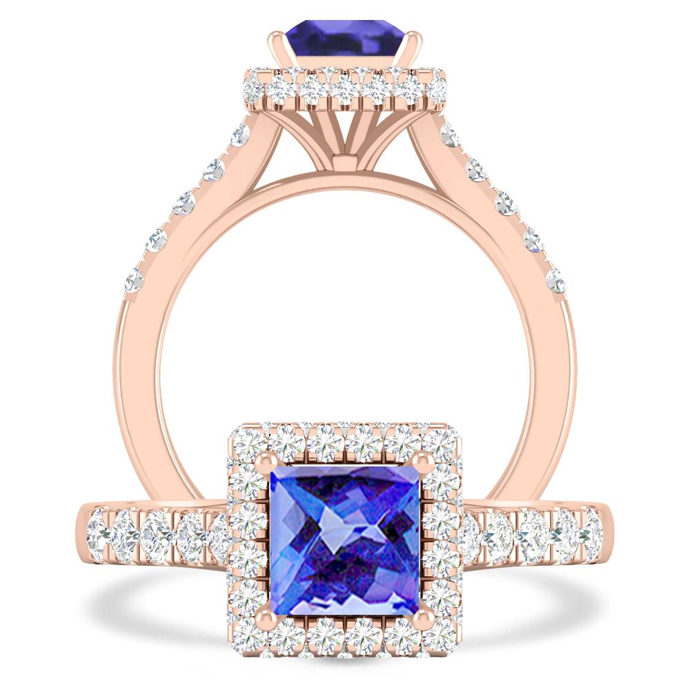 Rose Gold - Tanzanite