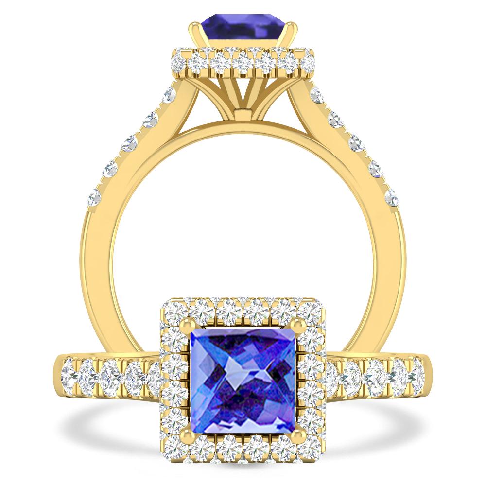 Yellow Gold - Tanzanite