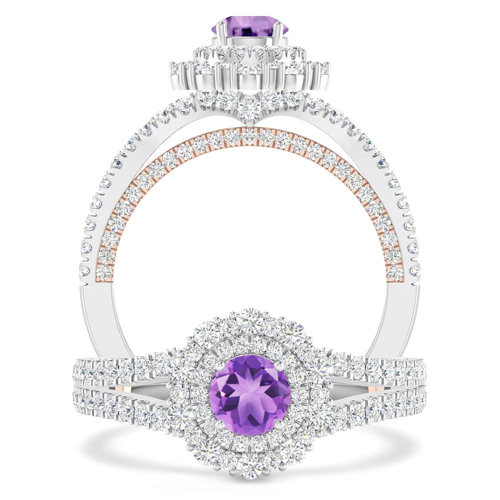 White Gold - Amethyst