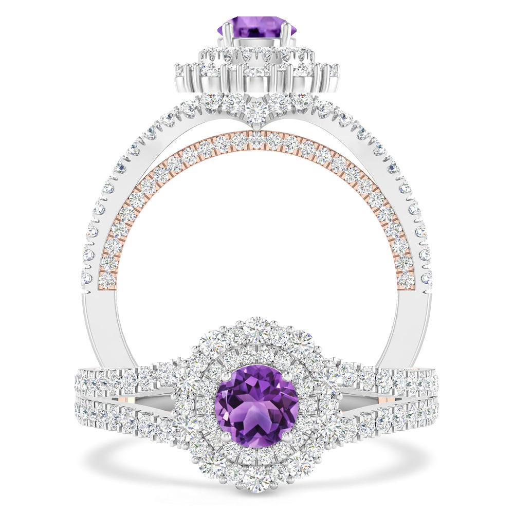 White Gold - Amethyst