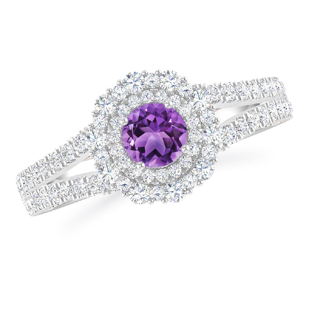 White Gold - Amethyst