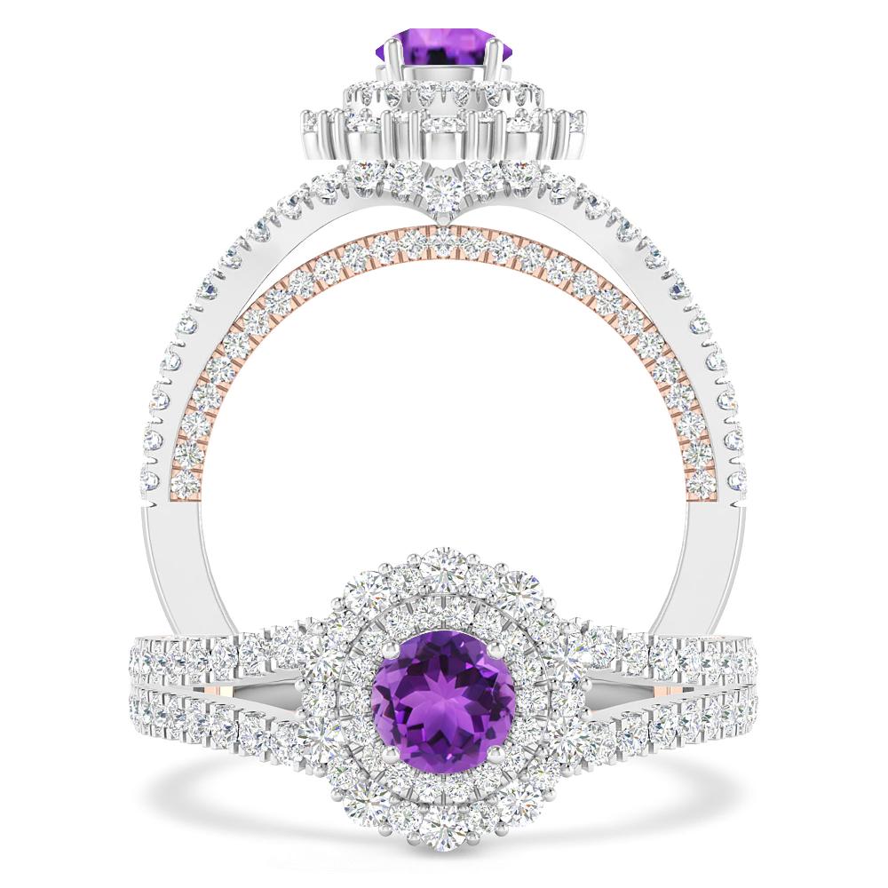 White Gold - Amethyst