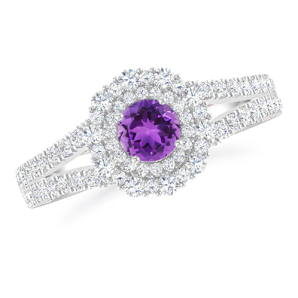 White Gold - Amethyst