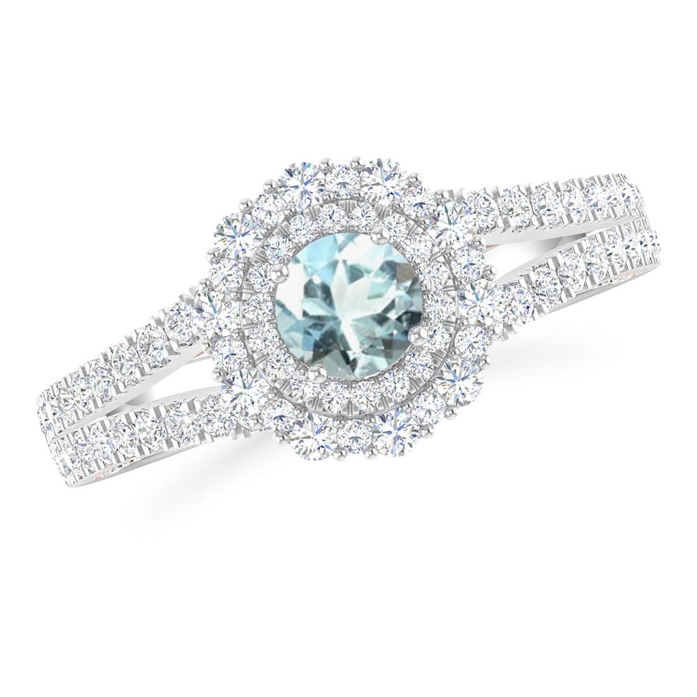 White Gold - Aquamarine