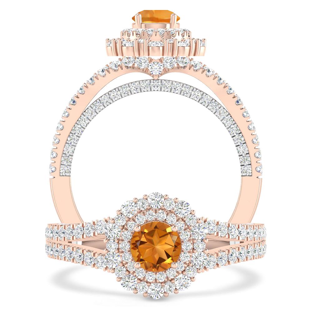 Rose Gold - Citrine