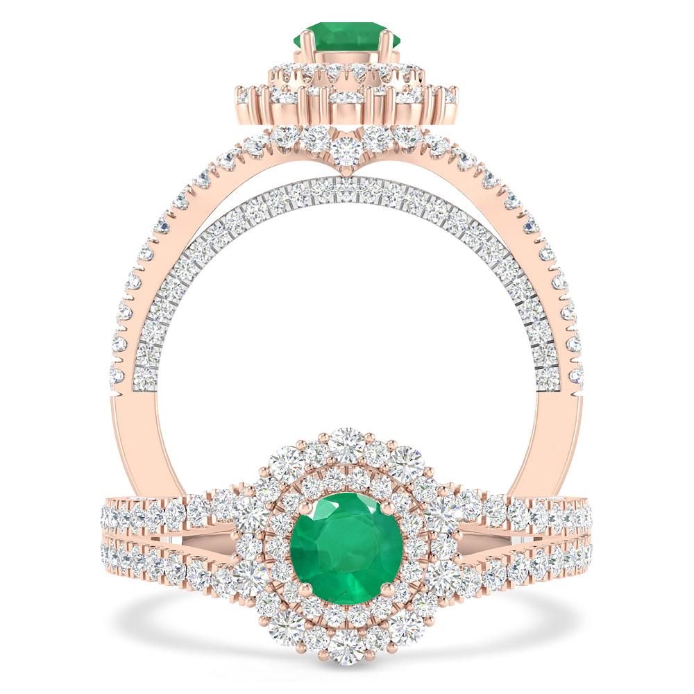 Rose Gold - Emerald