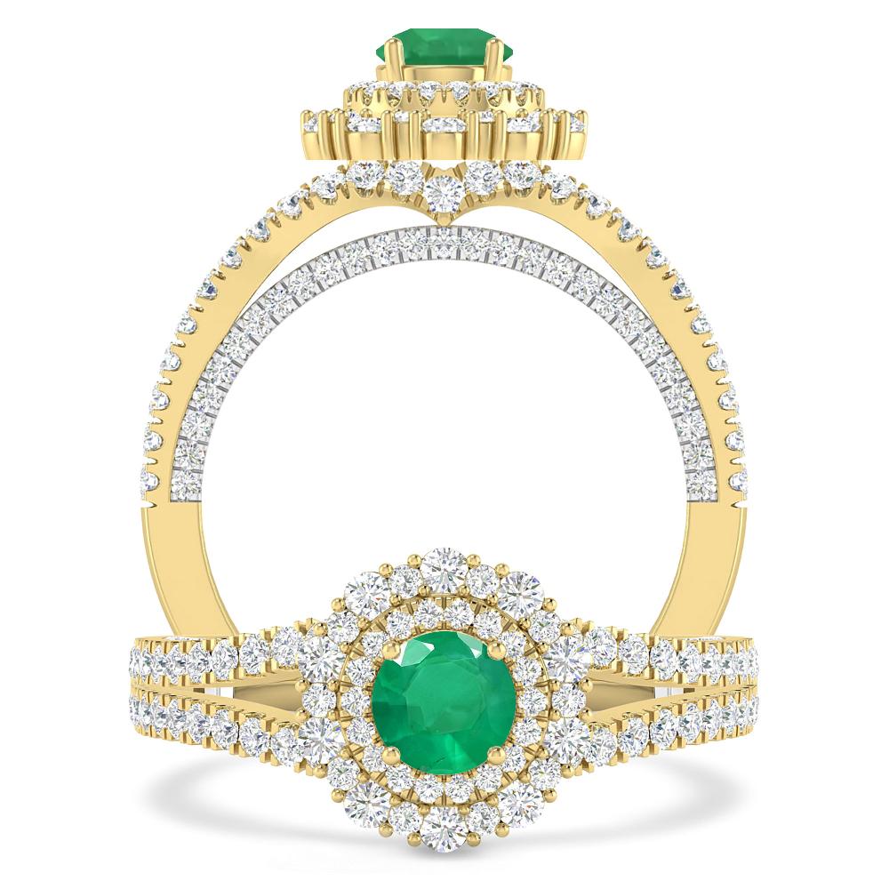 Yellow Gold - Emerald