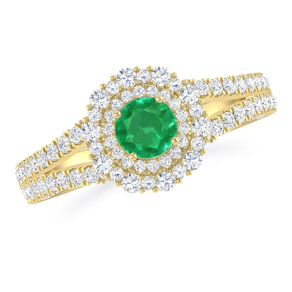 Yellow Gold - Emerald