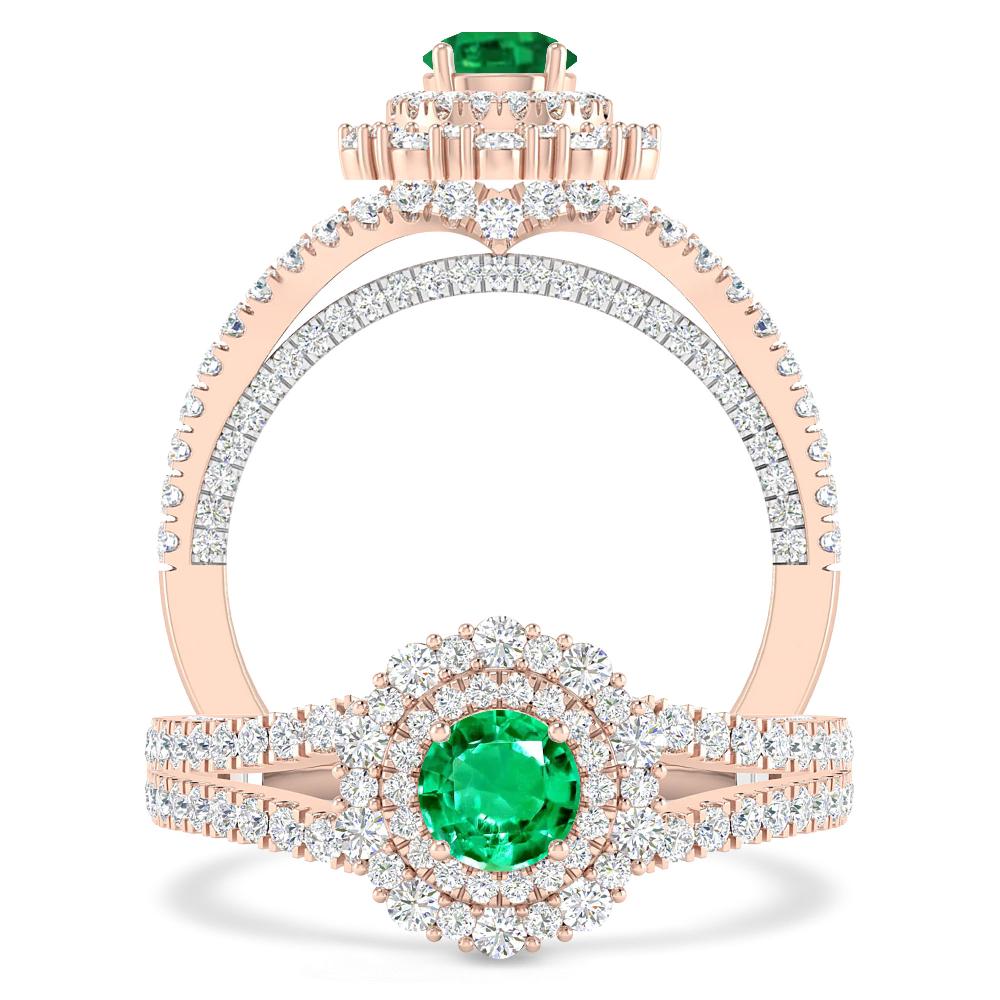 Rose Gold - Emerald