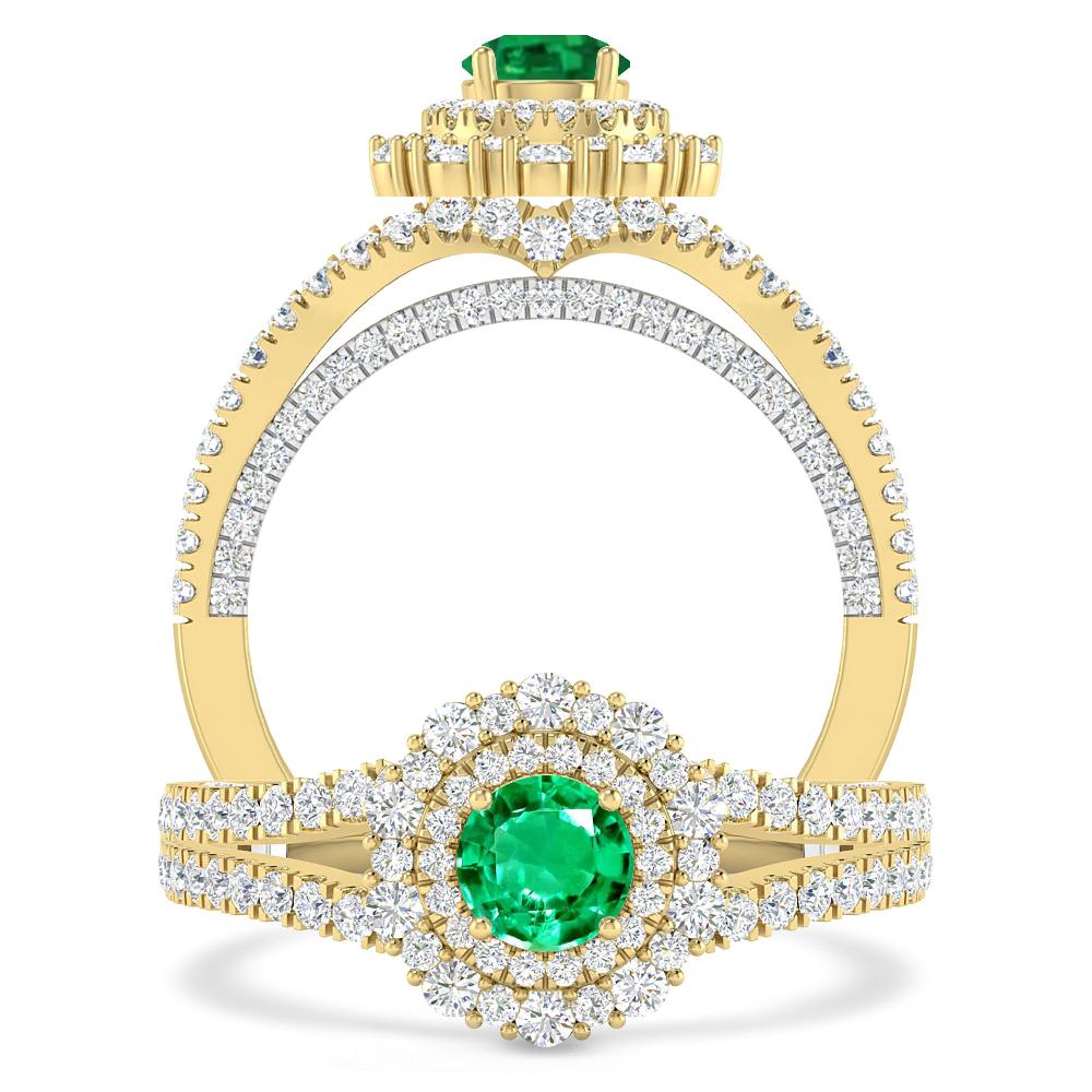 Yellow Gold - Emerald