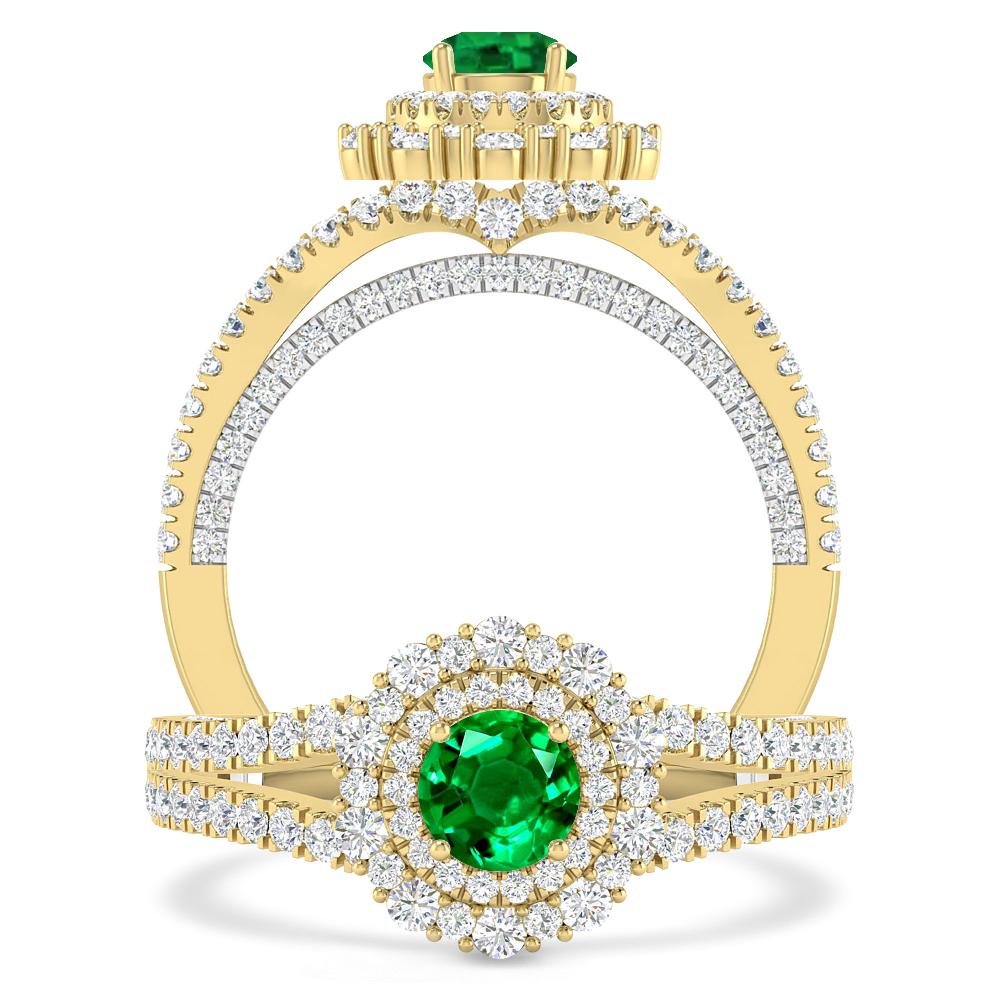 Yellow Gold - Emerald