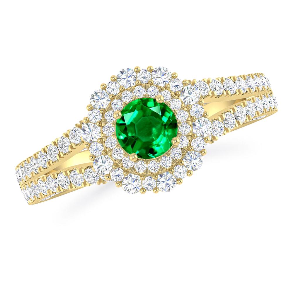 Yellow Gold - Emerald