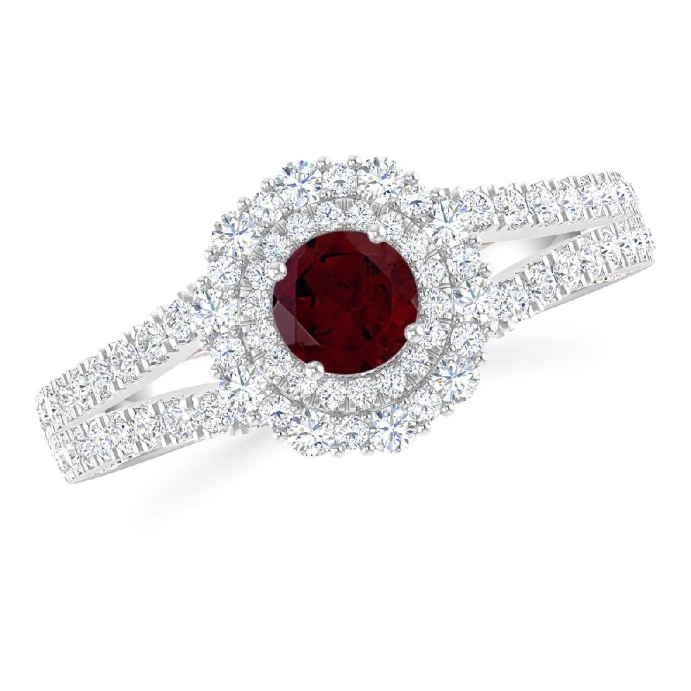 White Gold - Garnet