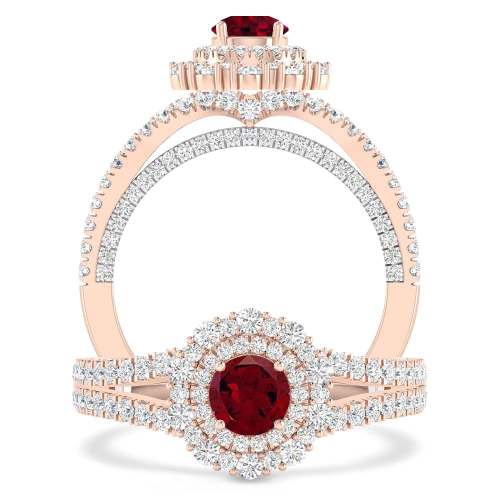 Rose Gold - Garnet