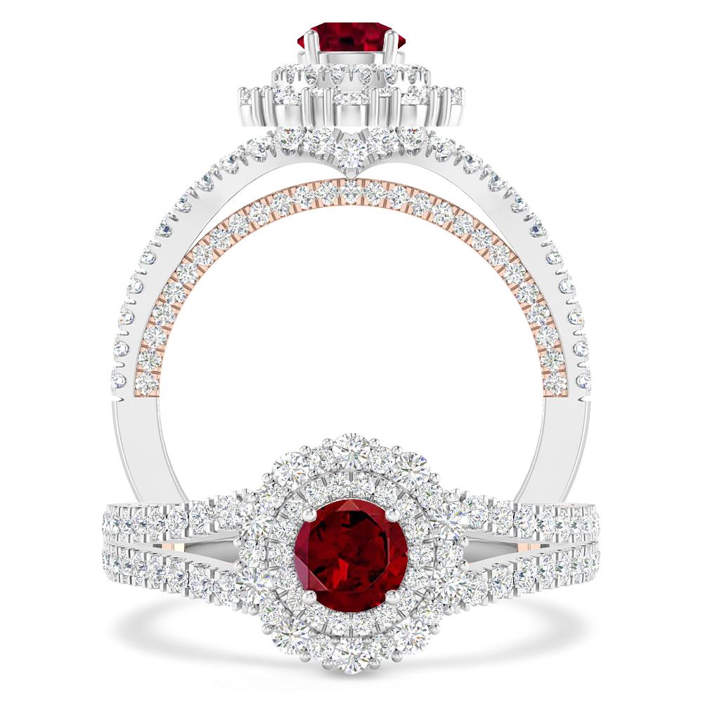 White Gold - Garnet