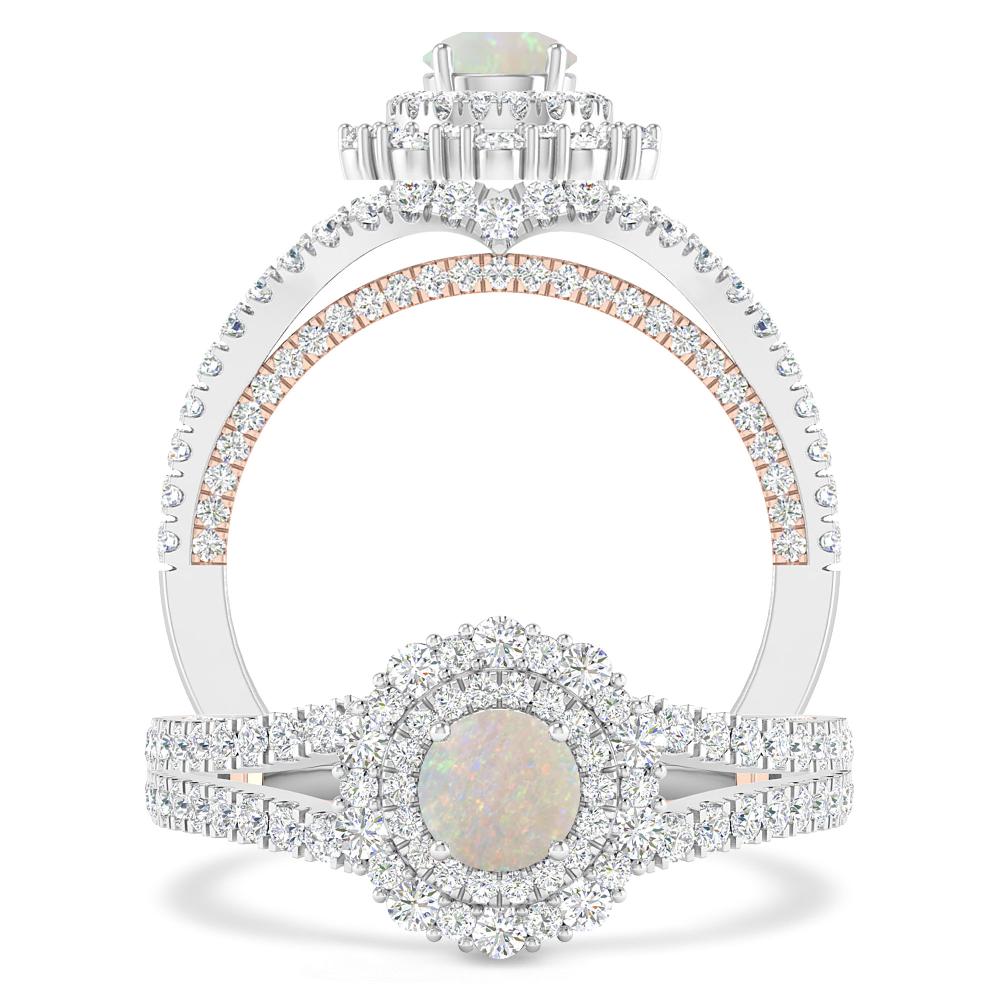 White Gold - Opal