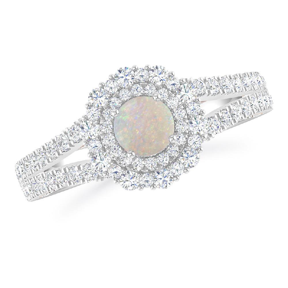 White Gold - Opal