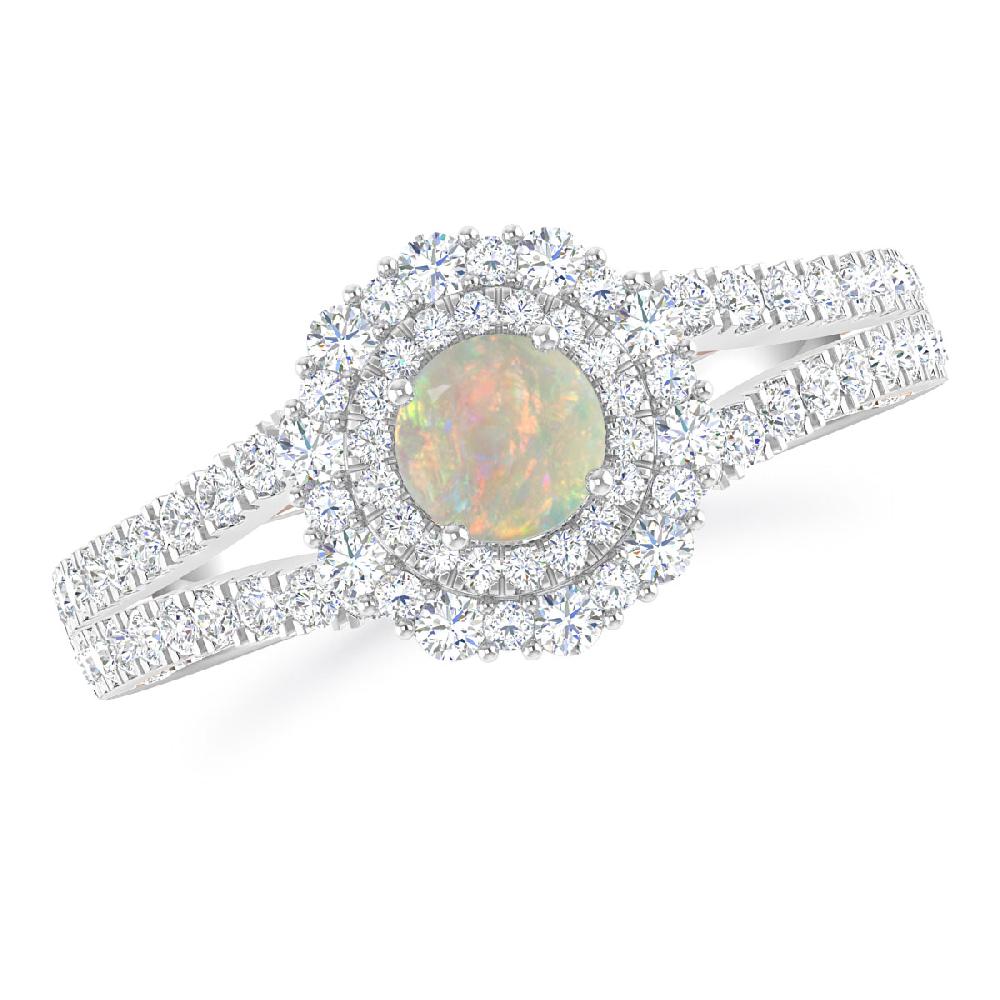 White Gold - Opal