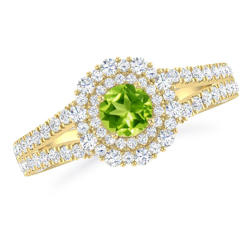 Yellow Gold - Peridot