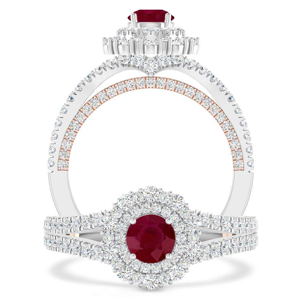 White Gold - Ruby