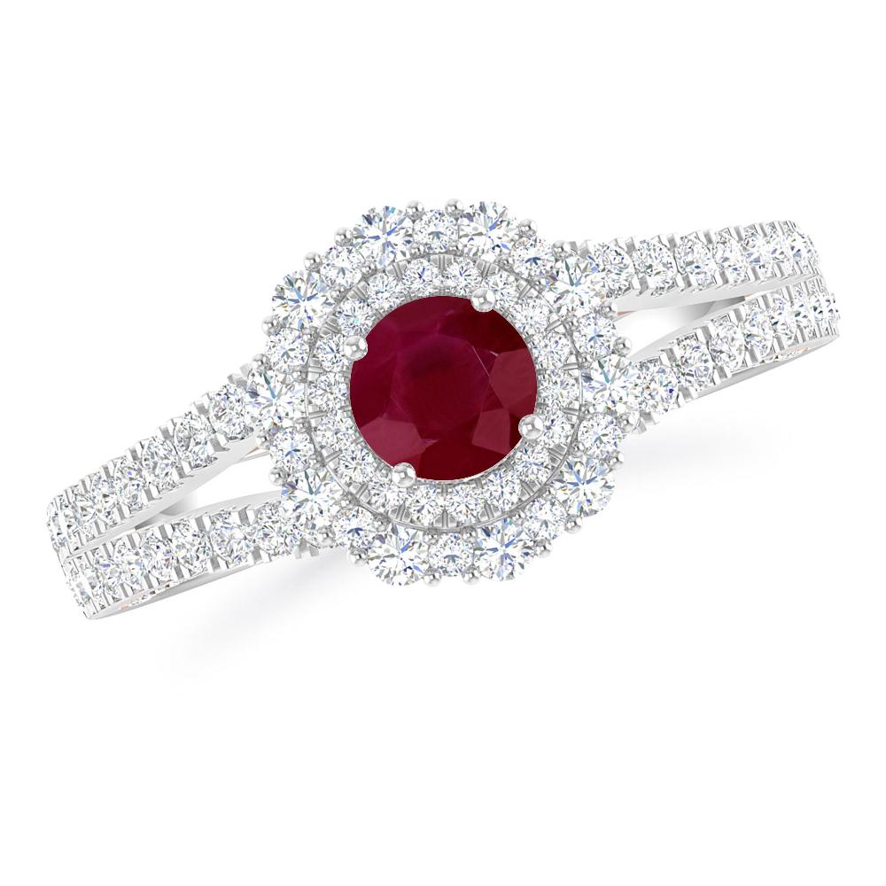 White Gold - Ruby