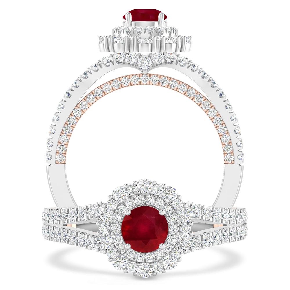 White Gold - Ruby