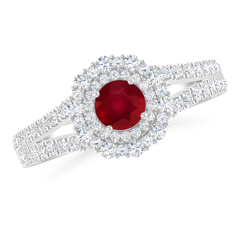 White Gold - Ruby