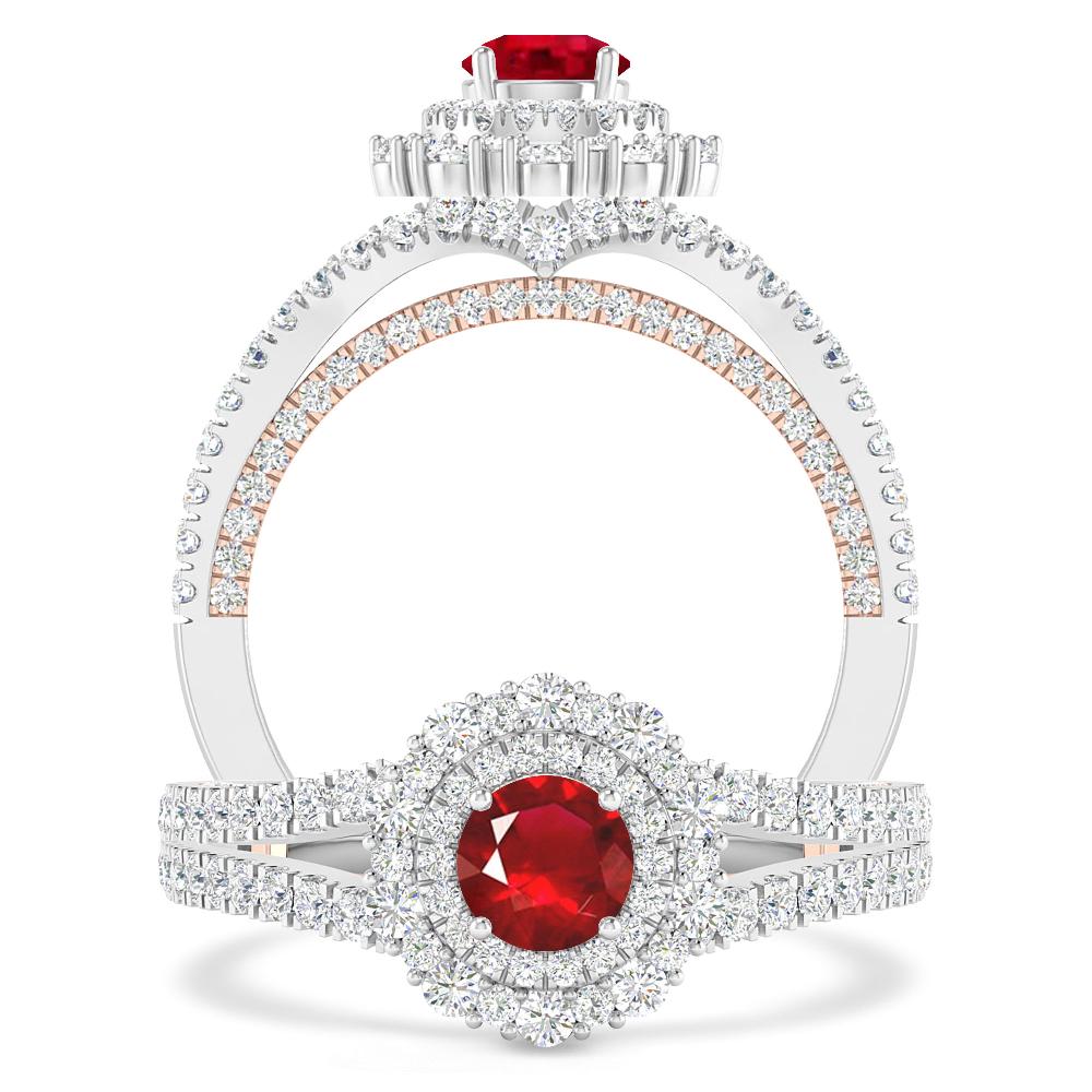 White Gold - Ruby