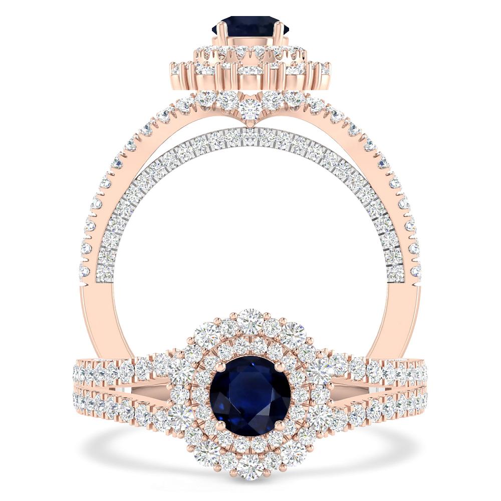 Rose Gold - Sapphire