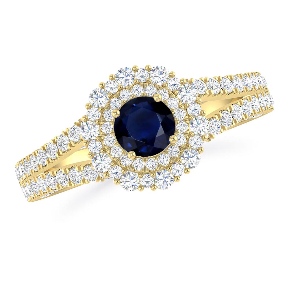 Yellow Gold - Sapphire