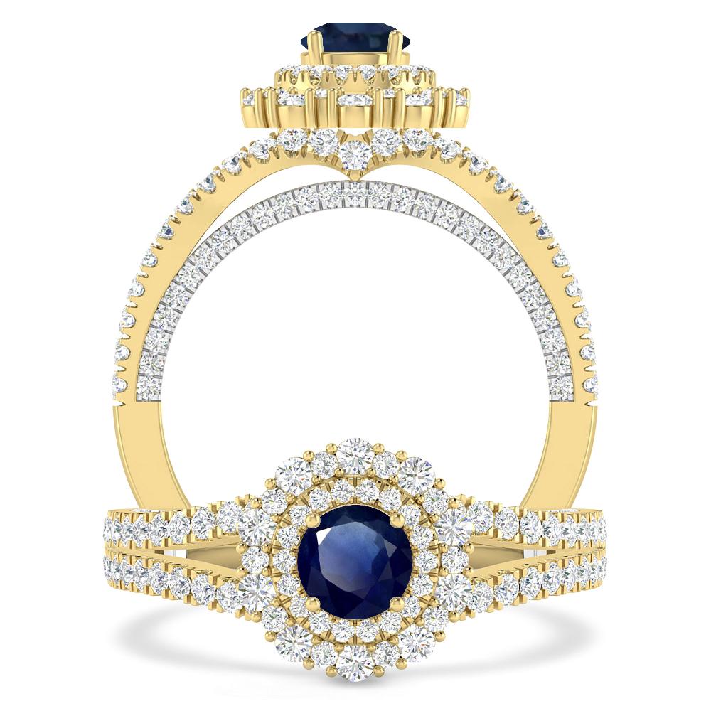 Yellow Gold - Sapphire