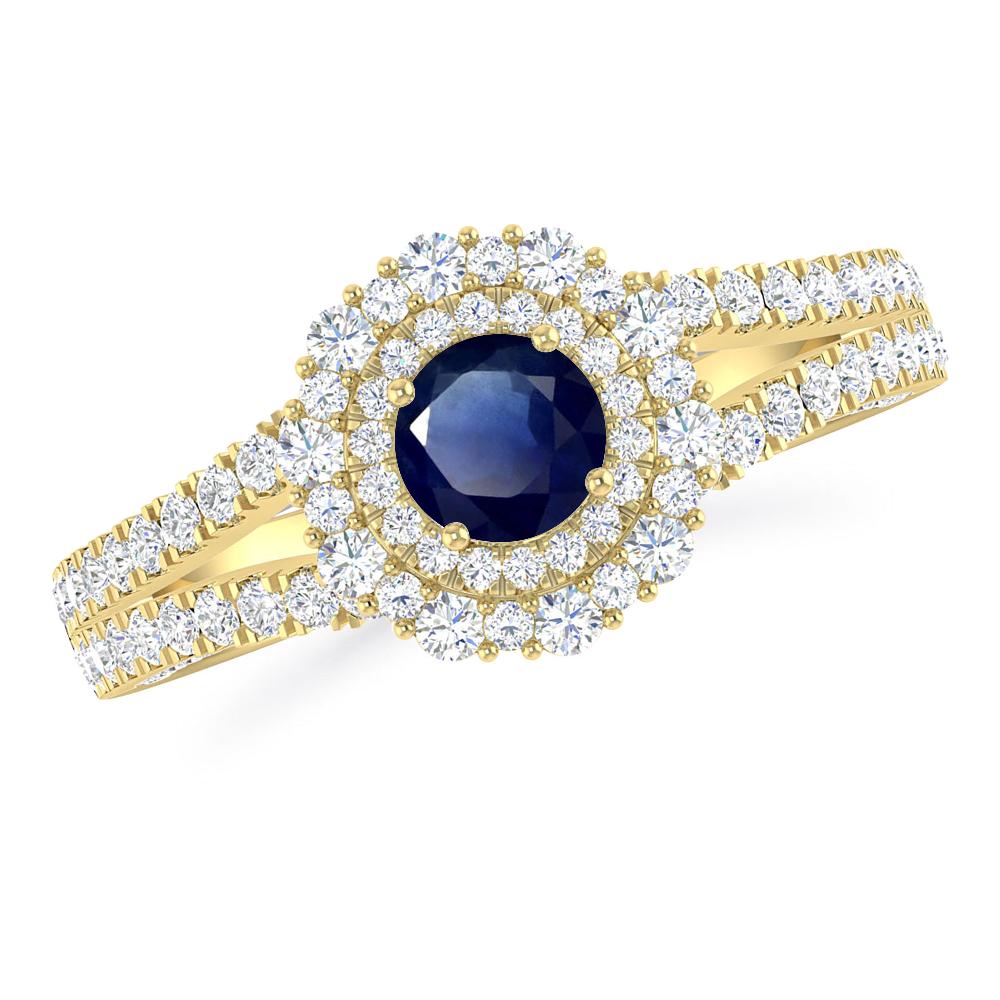 Yellow Gold - Sapphire