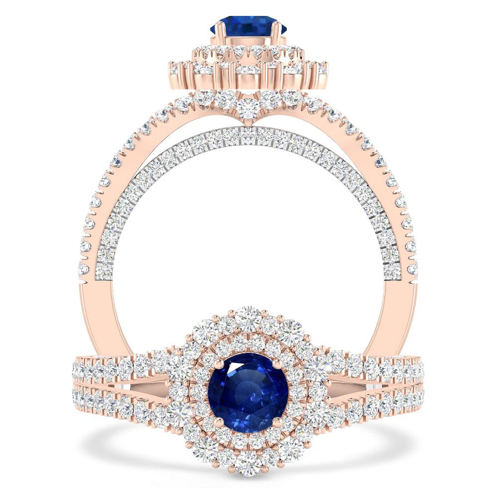 Rose Gold - Sapphire