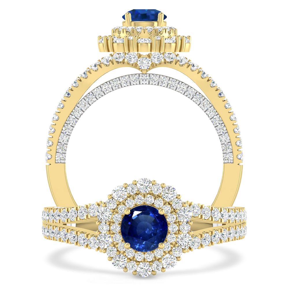 Yellow Gold - Sapphire