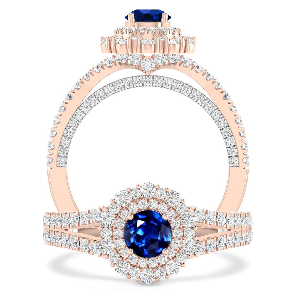 Rose Gold - Sapphire