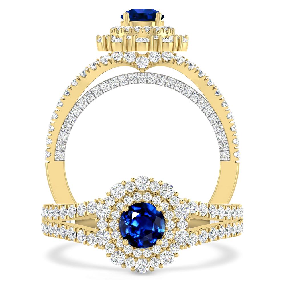 Yellow Gold - Sapphire