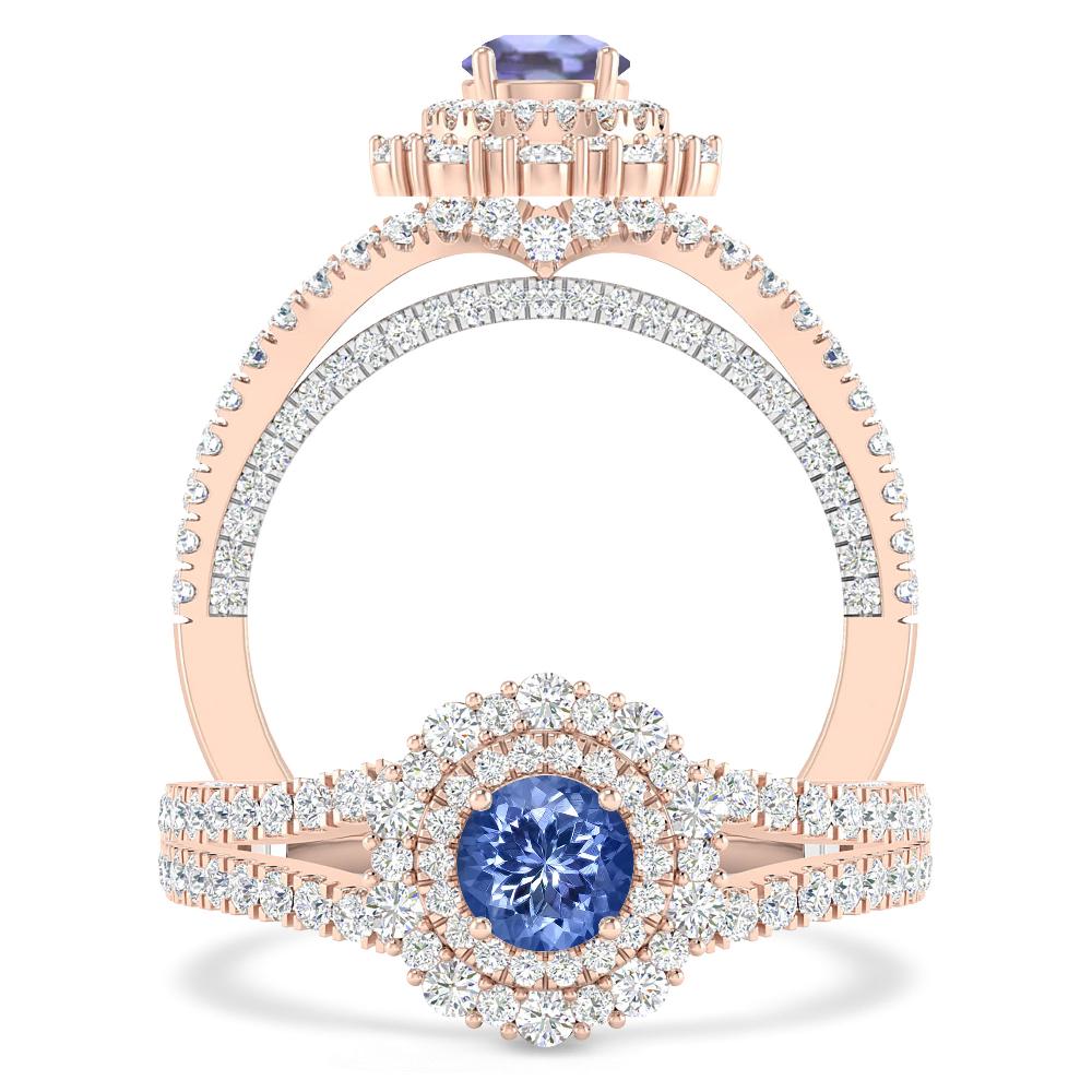 Rose Gold - Tanzanite