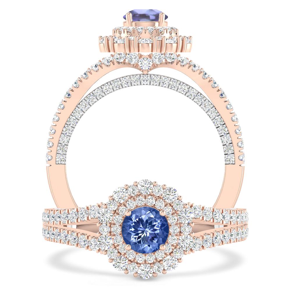 Rose Gold - Tanzanite