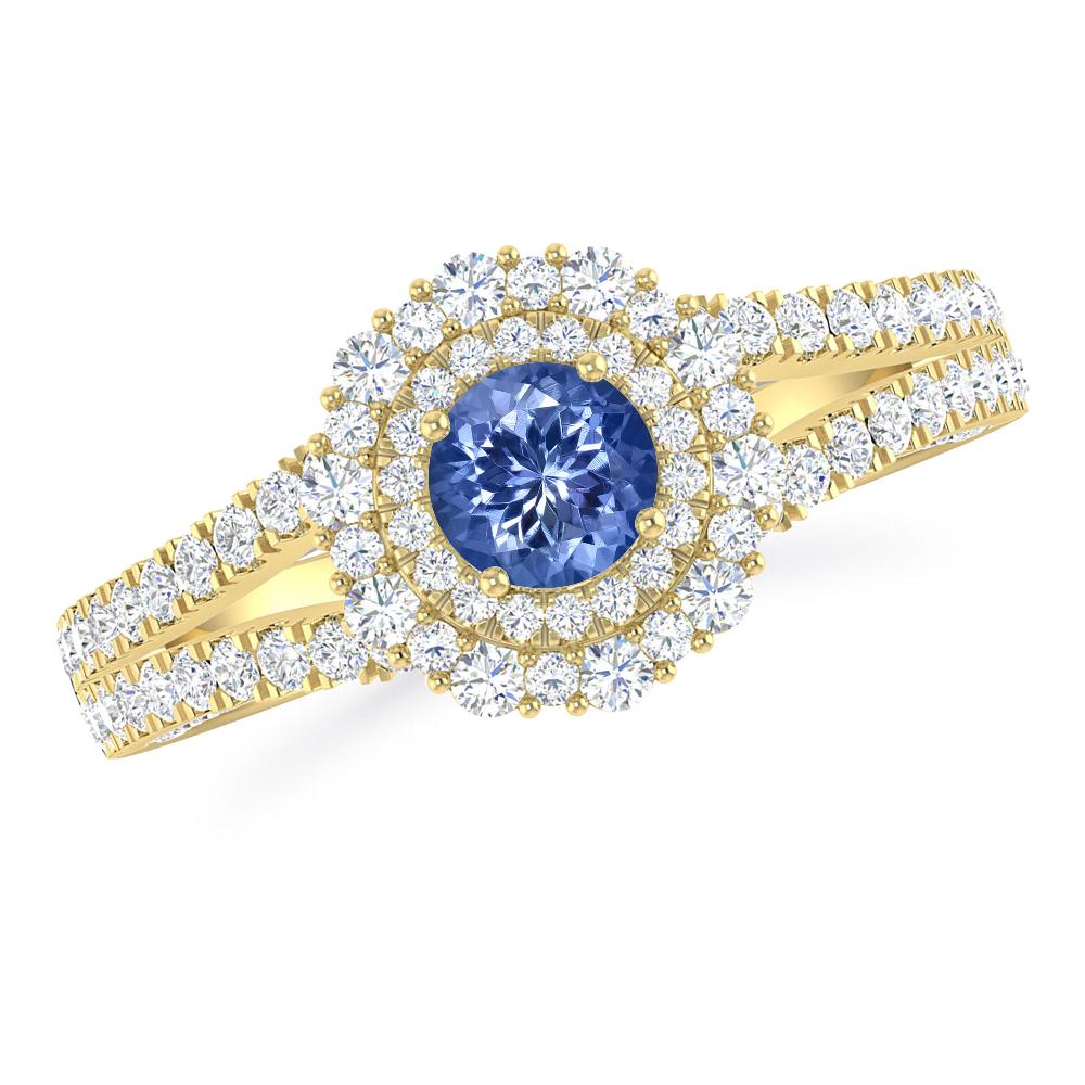 Yellow Gold - Tanzanite