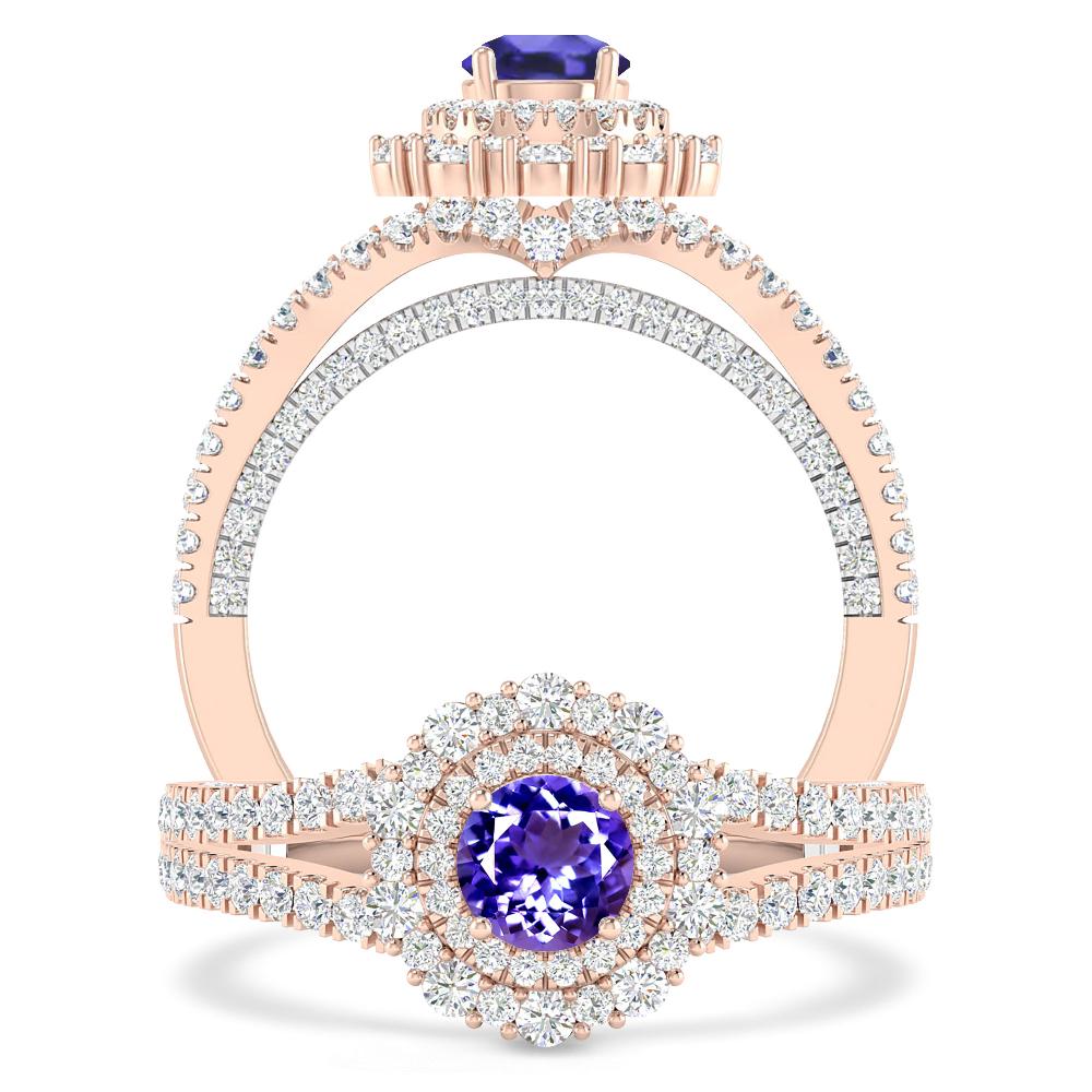 Rose Gold - Tanzanite