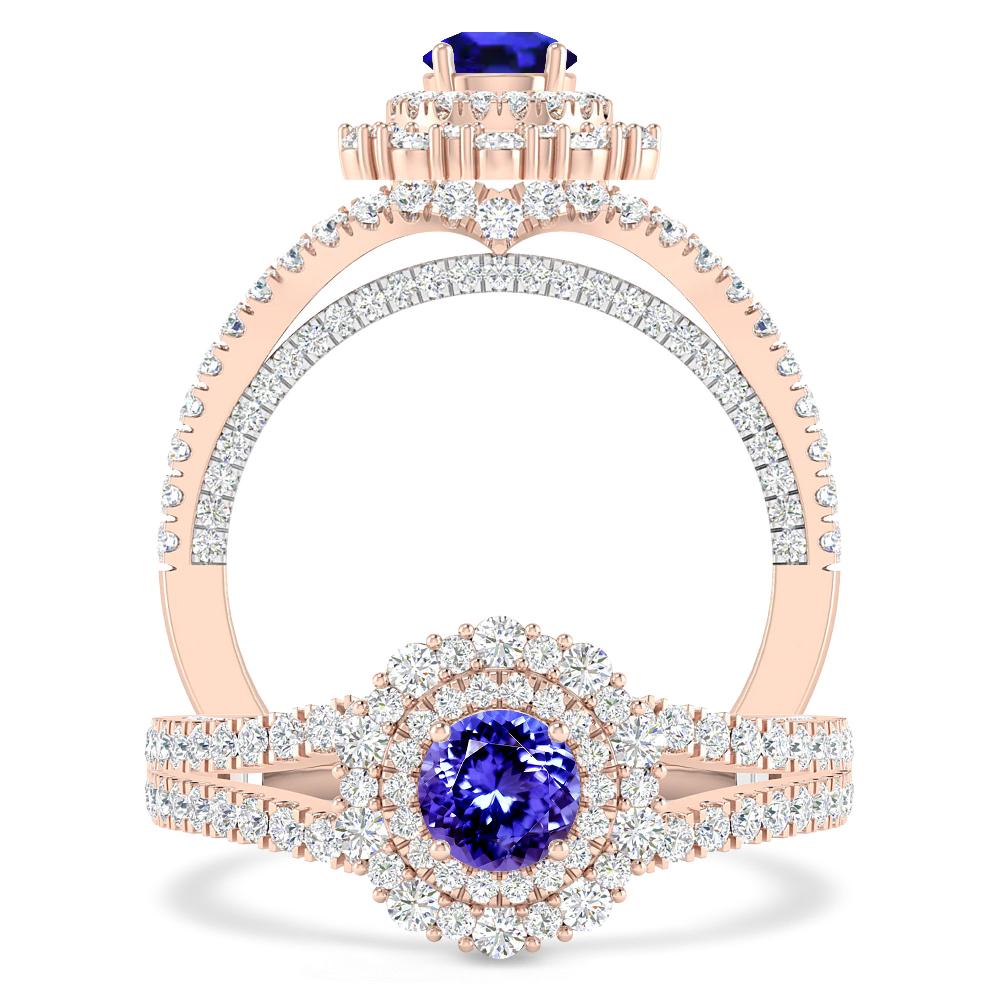 Rose Gold - Tanzanite