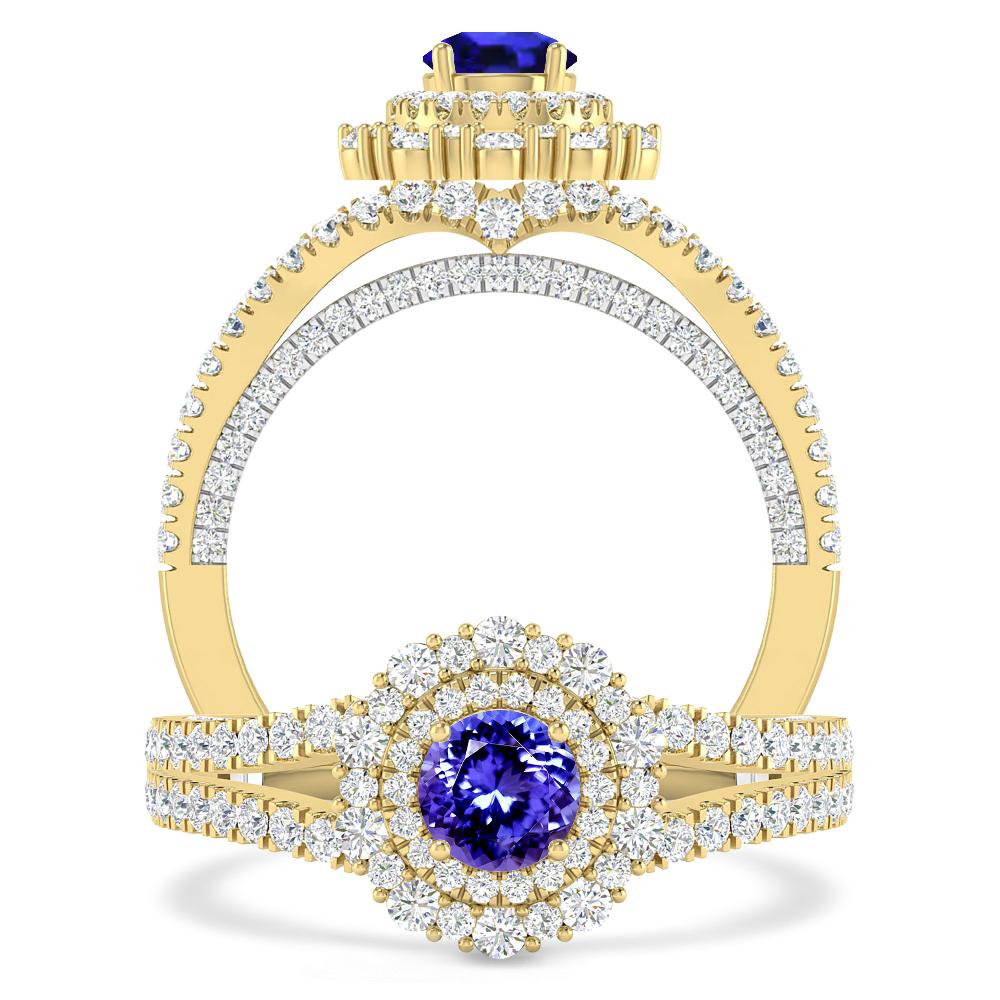 Yellow Gold - Tanzanite