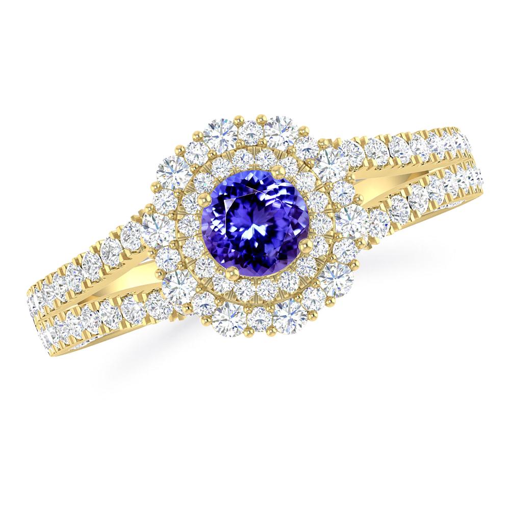 Yellow Gold - Tanzanite