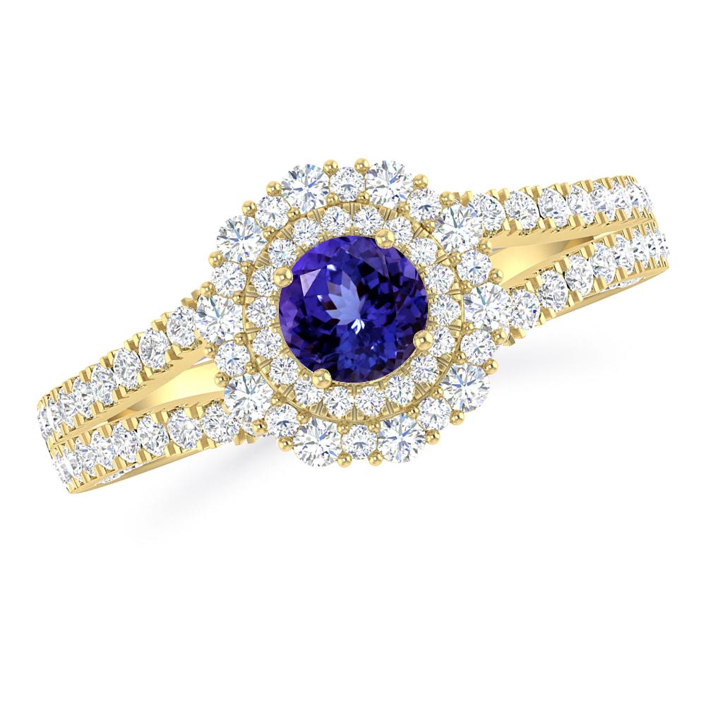 Yellow Gold - Tanzanite