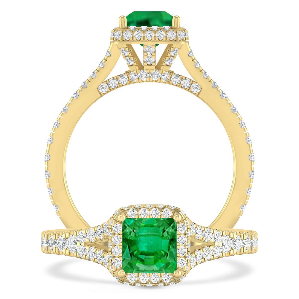 Yellow Gold - Emerald