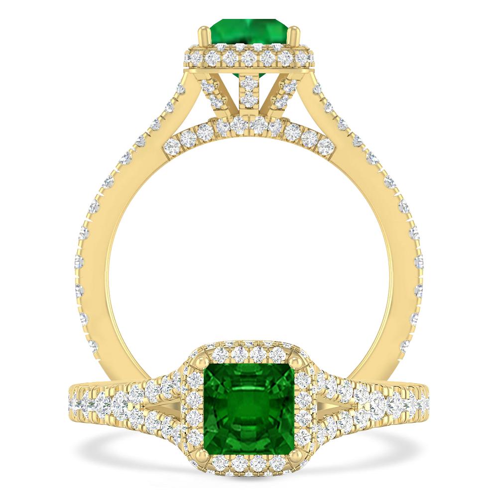 Yellow Gold - Emerald
