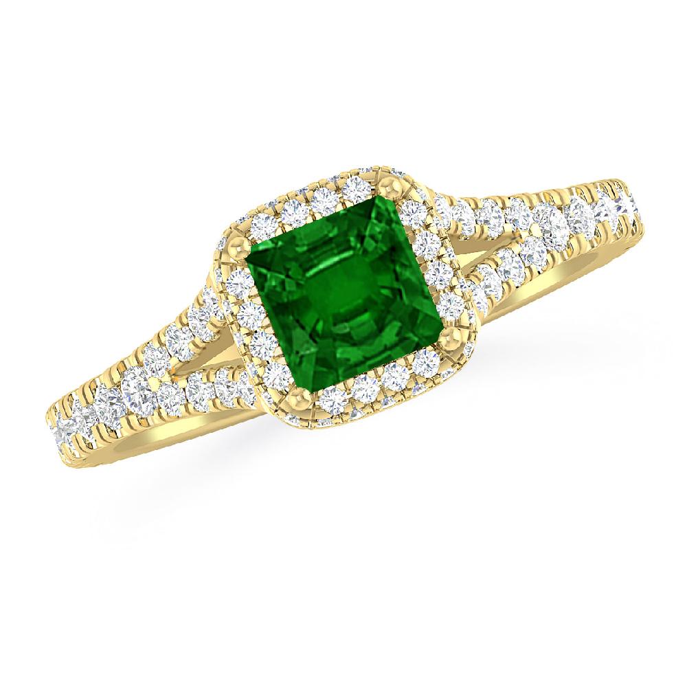 Yellow Gold - Emerald