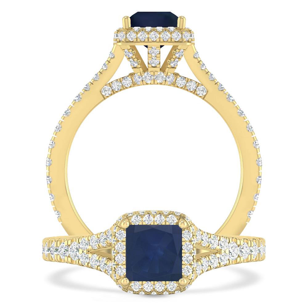 Yellow Gold - Sapphire