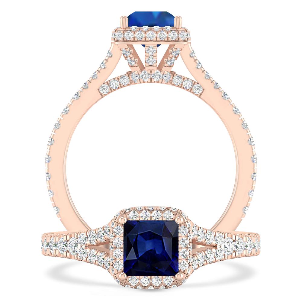 Rose Gold - Sapphire