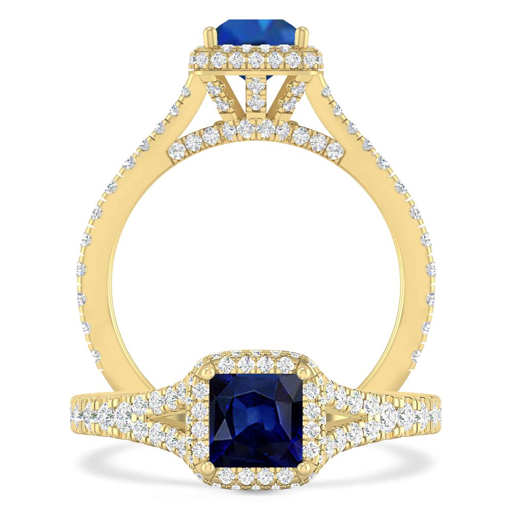 Yellow Gold - Sapphire